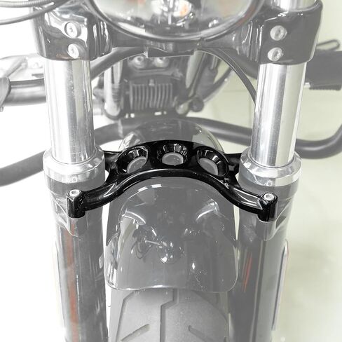 XMT-MOTO حامل شوكة الحاجز الأمامي مناسب لدراجة Harley Forty Eight XL1200X 2016-2022 أسود in Kuwait