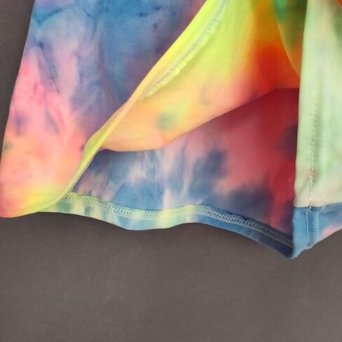 Toddler Girls Boys Tie Dye T Shirt Short Sleeve Crewneck Summer Casual Top Tee Shirt for Kids in Kuwait