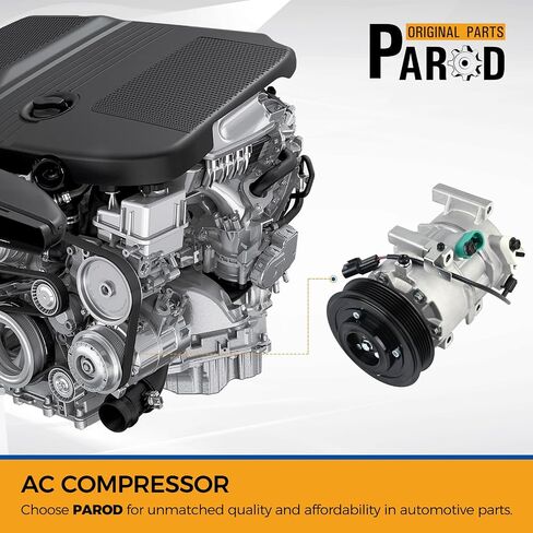 PAROD A/C Air Conditioner Compressor Fit for 2012-2017 Hyundai Accent, 2012-2017 Kia Rio 1.6L L4 replace for CO20765C in Saudi Arabia