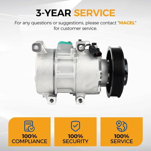 PAROD A/C Air Conditioner Compressor Fit for 2012-2017 Hyundai Accent, 2012-2017 Kia Rio 1.6L L4 replace for CO20765C in Saudi Arabia