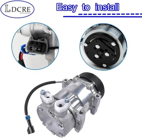 4034409C4 AC Compressor,Fit for 2014-2019 International Durastar 4300 4400 4300LP MV607, Air Conditioning Compressor Replaces 4034409C1 4034409C2 4034409C3 QP1934 in Saudi Arabia