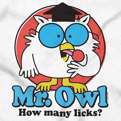 Brisco Brands Tootsie Pop Mr Owl How Many Licks Hoodie Sweatshirt Women Men in Saudi Arabia