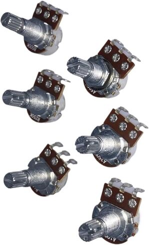 M8 Variable Resistor Balance A 10K A 25K A 250K 10mm Thread without Central Click Switch Potentiometer(A100K,20PCS) in Saudi Arabia