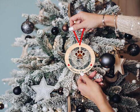 FLYAB Christmas in Heaven Ornament Hummingbird Christmas Ornaments Memorial Christmas Tree Ornaments in Memory of Loved One Ornaments for Christmas Tree Decorations Sympathy Cardinal Gifts in Saudi Arabia
