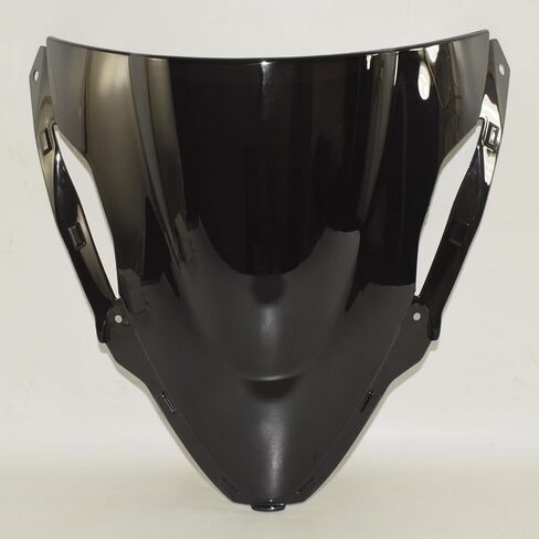 دراجة نارية الزجاج الأمامي الزجاج الأمامي يطير شاشة درع الرياح منحرف لكاواساكي نينجا ZX-6R ZX6R ZX636 2024 2025 P/N 39154-0420 (أسود) in Kuwait
