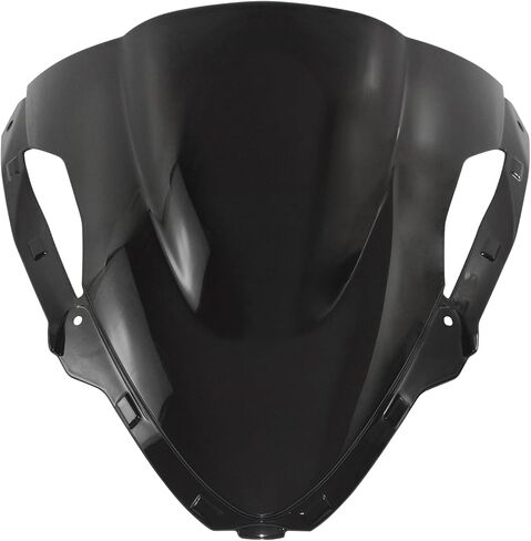 دراجة نارية الزجاج الأمامي الزجاج الأمامي يطير شاشة درع الرياح منحرف لكاواساكي نينجا ZX-6R ZX6R ZX636 2024 2025 P/N 39154-0420 (أسود) in Kuwait