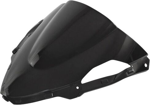 دراجة نارية الزجاج الأمامي الزجاج الأمامي يطير شاشة درع الرياح منحرف لكاواساكي نينجا ZX-6R ZX6R ZX636 2024 2025 P/N 39154-0420 (أسود) in Kuwait