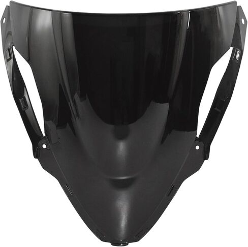 دراجة نارية الزجاج الأمامي الزجاج الأمامي يطير شاشة درع الرياح منحرف لكاواساكي نينجا ZX-6R ZX6R ZX636 2024 2025 P/N 39154-0420 (أسود) in Kuwait