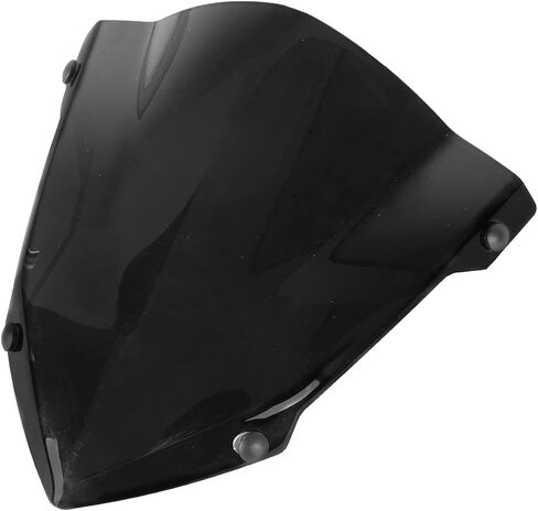 Motorcycle Windshield Deflector with Bracket Double Bubble Windscreen Fit for MT-03 MT-25 MT03 MT25 2020 2021 2022 2023 2024 Wind Shield Screen Visor Flyscreen, Black in Saudi Arabia