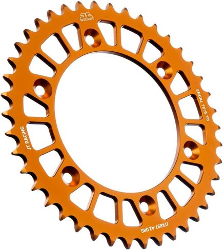 JT Sprockets JTA897.51ORG ضرس خلفي من الألومنيوم المؤكسد باللون البرتقالي 7075 T6، فردي in Kuwait