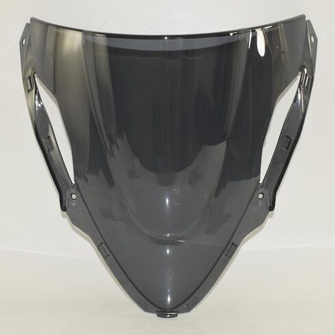 دراجة نارية الزجاج الأمامي الزجاج الأمامي يطير شاشة درع الرياح منحرف لكاواساكي نينجا ZX-6R ZX6R ZX636 2024 2025 P/N 39154-0420 (أسود) in Saudi Arabia