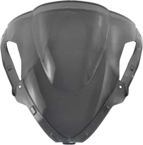 دراجة نارية الزجاج الأمامي الزجاج الأمامي يطير شاشة درع الرياح منحرف لكاواساكي نينجا ZX-6R ZX6R ZX636 2024 2025 P/N 39154-0420 (أسود) in Saudi Arabia