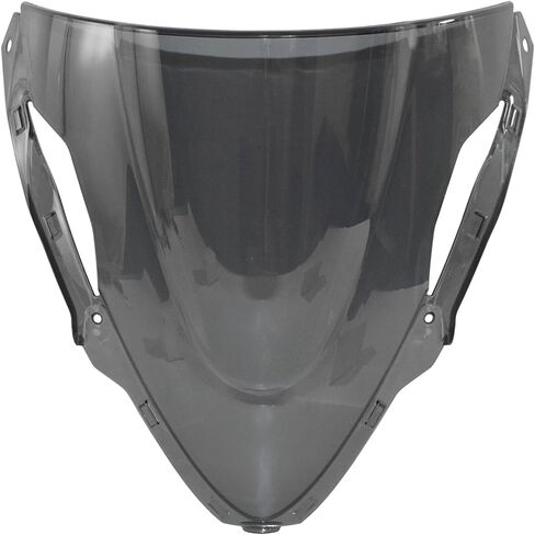 دراجة نارية الزجاج الأمامي الزجاج الأمامي يطير شاشة درع الرياح منحرف لكاواساكي نينجا ZX-6R ZX6R ZX636 2024 2025 P/N 39154-0420 (أسود) in Saudi Arabia