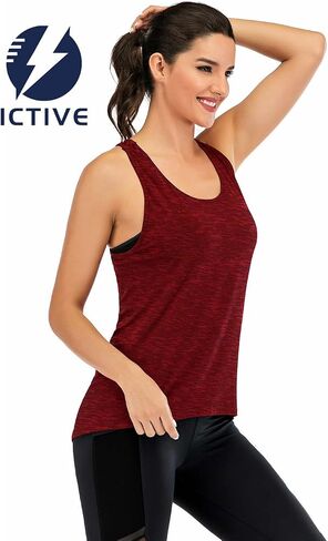 Workout Tops for Women Loose Fit Racerback Tank Tops for Women Mesh Backless Muscle Tank Running Tank Tops in Saudi Arabia