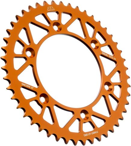 JT Sprockets JTA897.51ORG ضرس خلفي من الألومنيوم المؤكسد باللون البرتقالي 7075 T6، فردي in Kuwait