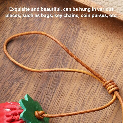 Leather Keychain,Purse Charms,Bag Charms for Handbags,Interesting Stylish Simulated Food Leather Bag Charm in Saudi Arabia
