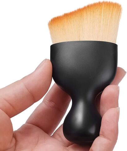 Car Soft Bristles Detailing Brush Arc Shaped Car Air Conditioning Outlet Vent Dashboard Crevice Brush Interior Clean Tool (with Cover) in Saudi Arabia