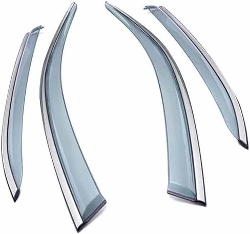 Car Windshield Rain Guards for Toyota Highlander XU70 2022, Front Rear Window Wind Deflectors Visors Waterproof Deflector Windows Exterior Accessories in Saudi Arabia
