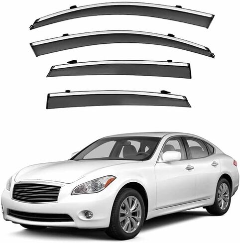 Car Windshield Rain Guards for Nissan Fuga MK2-Y51 2010-2019, Front Rear Window Wind Deflectors Visors Waterproof Deflector Windows Exterior Accessories in Saudi Arabia