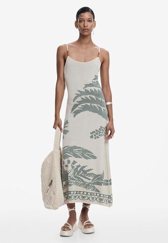 Desigual Women's Palm Texture Dress in Saudi Arabia