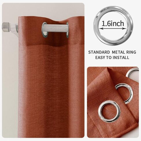 MIULEE Teal Green Faux Linen Textured Curtains 2 Panels for Bedroom Living Room Thick Linen Look Light Filtering Privacy Semi Sheer Curtains Grommet Voile Drapes Window Treatments W 52 x L 84 inches in Saudi Arabia