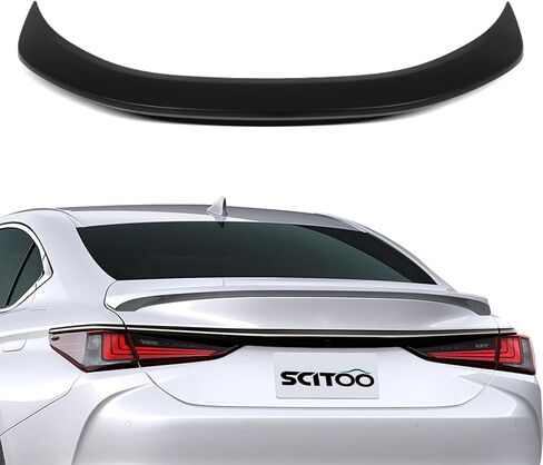 SCITOO ABS Spoiler for 2019-2023 for Lexus for ES300h,2019-2023 for Lexus for ES350 Trunk Spoiler Roof Lip Kit, Rear Spoiler Wing, Car Rear Spoiler Exterior Rear Spoiler Kit (Matte Black) in Saudi Arabia