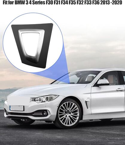 غطاء إطار ناقل الحركة الأسود مناسب لسيارات BMW 3 4 Series F30 F31 F34 F35 F32 F33 F36 2013-2020، لوحة مقبض ناقل الحركة لصندوق التروس استبدال 51169234131 in Saudi Arabia