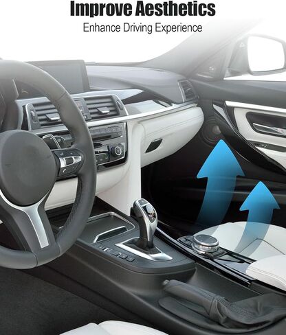 غطاء إطار ناقل الحركة الأسود مناسب لسيارات BMW 3 4 Series F30 F31 F34 F35 F32 F33 F36 2013-2020، لوحة مقبض ناقل الحركة لصندوق التروس استبدال 51169234131 in Saudi Arabia