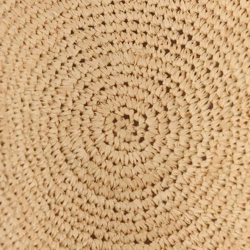 Packable Crochet Straw Hat Women/Men - Made in Italy in Saudi Arabia