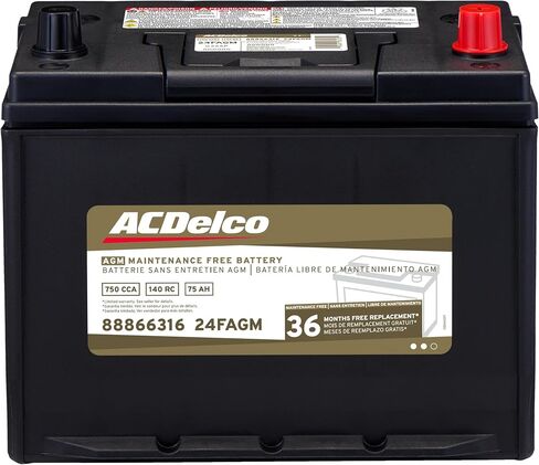 ACDelco Gold 24FAGM (88866316) 36 Month Warranty AGM BCI Group 24F Battery in Saudi Arabia