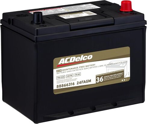 ACDelco Gold 24FAGM (88866316) 36 Month Warranty AGM BCI Group 24F Battery in Saudi Arabia