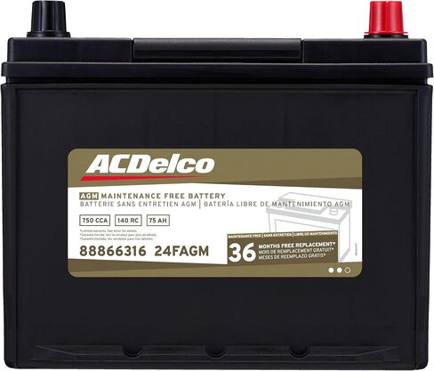 ACDelco Gold 24FAGM (88866316) 36 Month Warranty AGM BCI Group 24F Battery in Saudi Arabia
