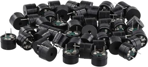 50PCS Universal Passive Buzzer Electromagnetic Impedance 16 Ohms Passive Speaker Buzzer AC/2KHz 3V 5V 9V 12V Resistance Speaker in Saudi Arabia
