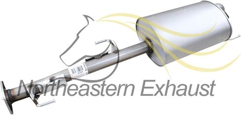 Northeastern Exhaust | Stainless Steel Direct Fit Exhaust Muffler Compatible for Toyota FJ Cruiser 2007-2014 4.0L | Free Gaskets Included | Automotive Replacement Part in Saudi Arabia