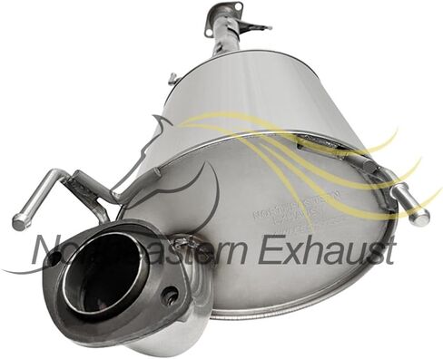 Northeastern Exhaust | Stainless Steel Direct Fit Exhaust Muffler Compatible for Toyota FJ Cruiser 2007-2014 4.0L | Free Gaskets Included | Automotive Replacement Part in Saudi Arabia