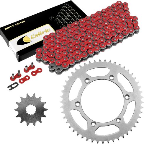 Caltric Red Drive Chain And Sprocket Kit Compatible with Yamaha Yz426F Yz 426 F 2000 2001 2002 in Saudi Arabia