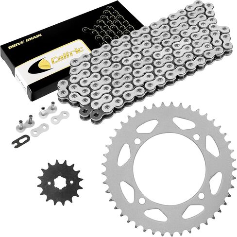 Caltric Drive Chain and Sprockets Kit Compatible with Yamaha XV250 V-Star 250 2008 2009 2010 2011-2016 in Saudi Arabia
