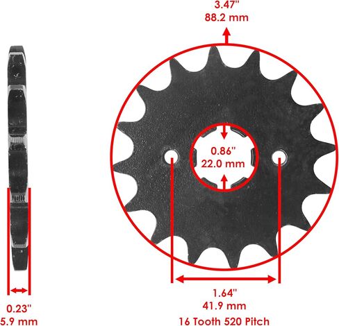 Caltric Drive Chain and Sprockets Kit Compatible with Yamaha XV250 V-Star 250 2008 2009 2010 2011-2016 in Saudi Arabia
