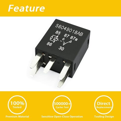 Automotive Relay 4 Packs 56049018AB 72472M Relay 12V 30A 5 Pins in Saudi Arabia