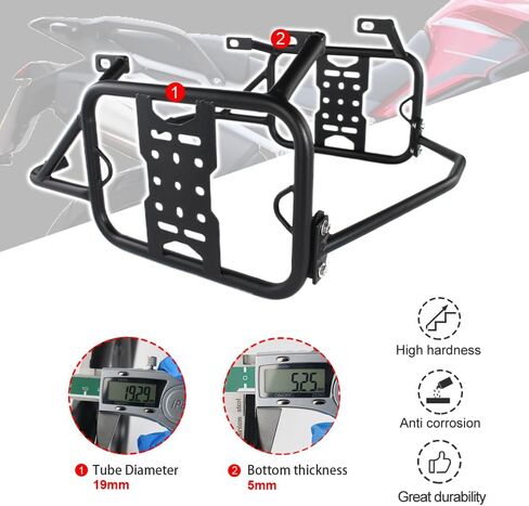 رفوف دعم لحقيبة السرج للدراجات النارية من Xitomer تناسب Tiger 900/ Rally/GT/PRO 2020-2025 مناسبة لـ Tiger 850 Sport 2021-2025 رفوف السلة الجانبية للدراجة النارية in Kuwait