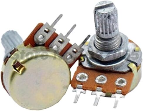 100pcs WH148 B1K B2K B5K B10K B20K B50K B100K B500K 3Pin 15mm Shaft Amplifier Dual Stereo Potentiometer 1K 2K 5K 10K 50K 100K(20K Ohm) in Saudi Arabia