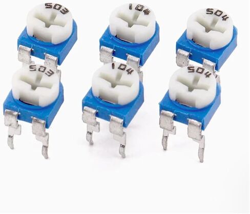 500pcs Trimmer Potentiometer RM065 RM-065 500K ohm 504 500K Trimmer Resistors Variable adjustable Resistor(1M Ohm) in Saudi Arabia