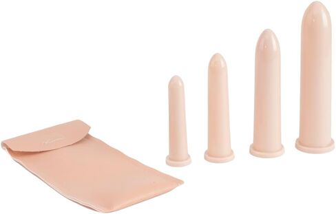 4-Piece Dilator Set - Gradual Transition for Comfort and Flexibility - BPA-Free Hygienic Material - Smooth Surface & Ergonomic Design - Small, Medium, Large, Extra Large Sizes - Special Storage Bag in Saudi Arabia