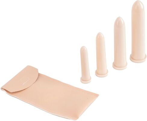 4-Piece Dilator Set - Gradual Transition for Comfort and Flexibility - BPA-Free Hygienic Material - Smooth Surface & Ergonomic Design - Small, Medium, Large, Extra Large Sizes - Special Storage Bag in Saudi Arabia