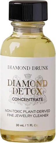 Diamond Drunk Concentrate Refill - Non-Toxic, Fine Jewelry Cleaner for Diamond, Gold, & Platinum Rings & More - 2 Months Supply of Safe, Sustainable Cleaner to Restore Shine in Saudi Arabia