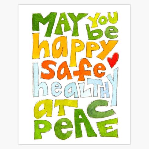 May You Be Happy Sticker Vinyl Waterproof Sticker Decal Car Laptop Wall Window Bumper Sticker 5" in Saudi Arabia