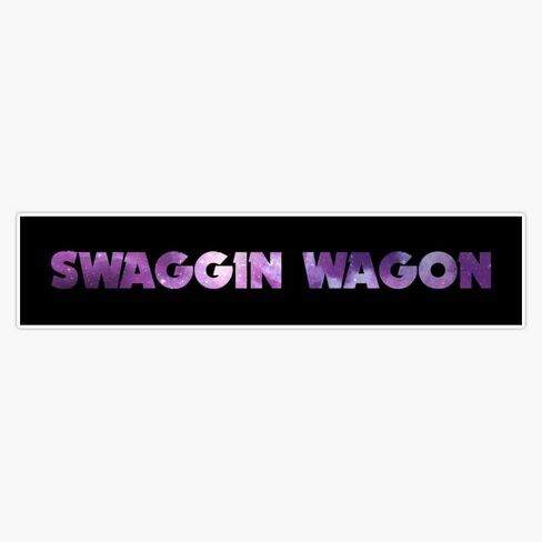 ملصق Swaggin Wagon ملصق مصد السيارة ملصق حائط من الفينيل‏ 5" in Saudi Arabia