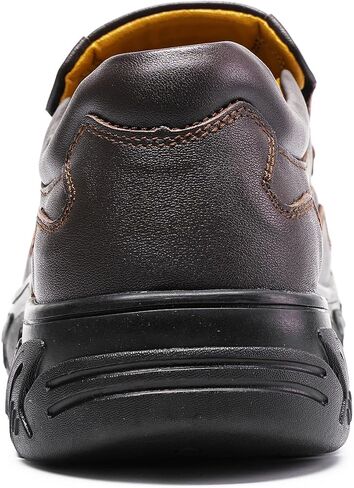 Men's Slip On Casual Loafers Classic Outdoor Leather Walking Hiking Dress Shoes Comfortable for Work Office Shoes Daily Soft in Saudi Arabia