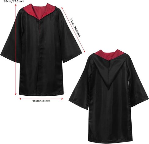 Wizard Costume Accessories Set, Halloween Cosplay Costume with Robe, Scarf, Wand, Tie, Glasses for Dress-up Party in Saudi Arabia