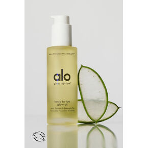 زيت الو يوجا المتوهج من الرأس إلى أخمص القدمين - بدون لون / 95 ملليلتر in Kuwait